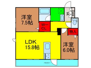 ShaMaison Soleilの物件間取画像